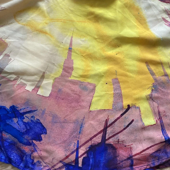 RACHEL ROY,  CITY SCAPE A Line, MULTICOLOURED SKIRT POCKETS ( 4/6?) - Picture 5 of 5